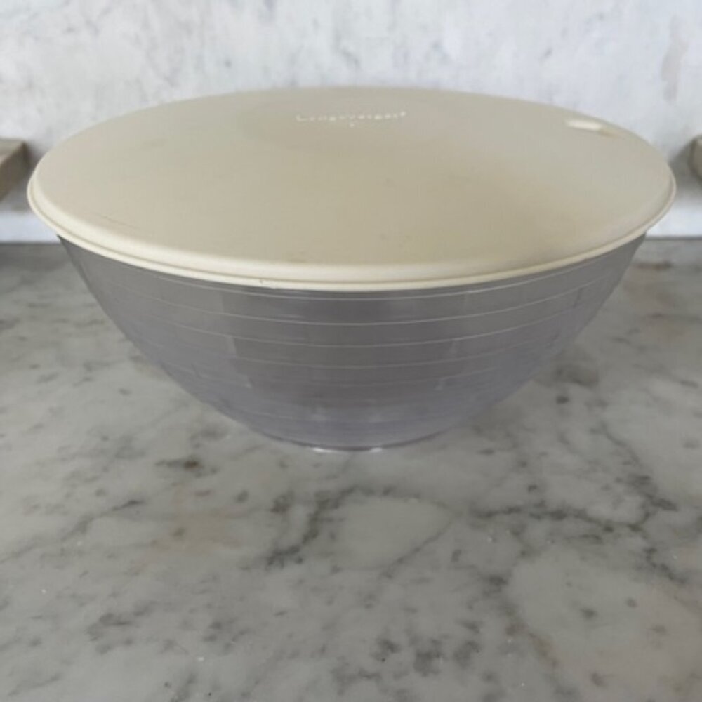 LONGABERGER Nantucket Woven Bowl Basket Large 11” Round Handwoven Brown Retired - Picture 10 of 15